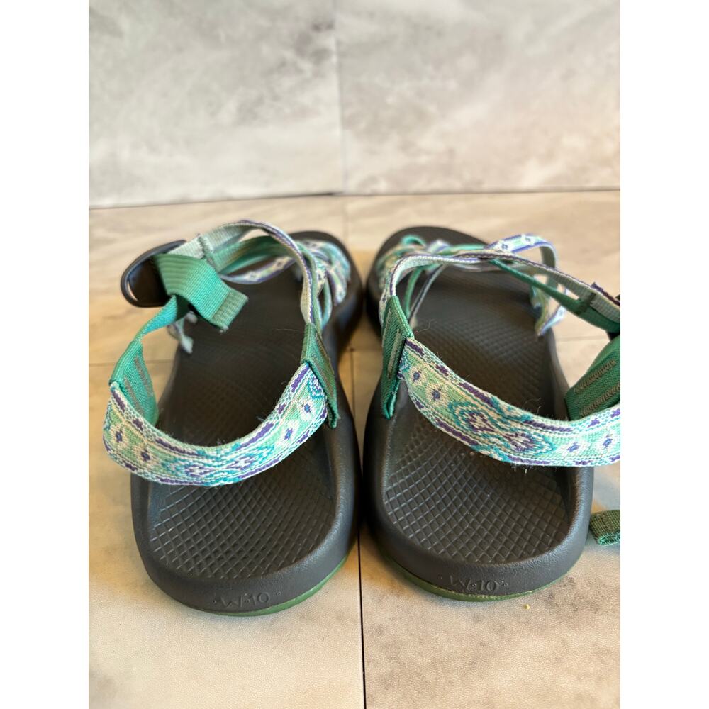 Chaco's Womens ZX/2 Classic Teal Purple Strappy Active Hiking Sandal Size 10 - Picture 4 of 5
